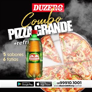 COMBO 1 PIZZA GRANDE ( 6 FATIAS) +1 GUARANA ANTARCTICA DE 1 L