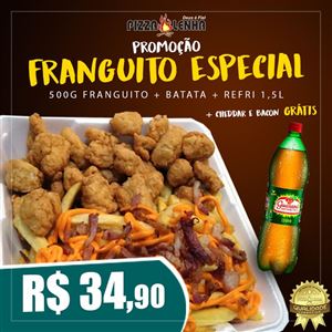 FRANGUITO 500G + BATATA C/ CHEDDAR E BACON + REFRI 1,5L