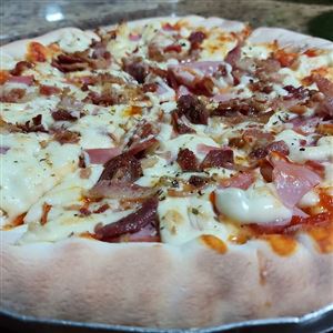 PIZZA DA SEMANA LOMBINHO COM CATUPIRY E BACON