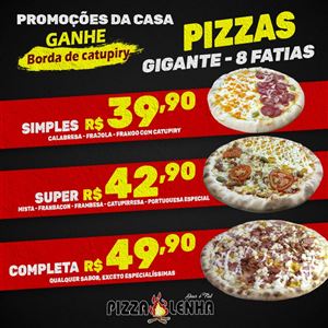 PROMO DA CASA PIZZAS GG 8 FATIAS