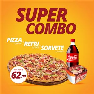 Super Combo | Pizza Grande + Refri 2L + Sorvete 1,L