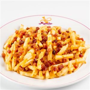 Batata Frita com Cheddar e Bacon