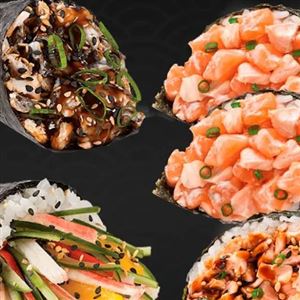 Compre 3 e leve 5 (2 Salmão Cru, Grelhado, Califórnia, Skin) 100g