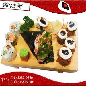 Nº 3 combinado show (8 unidades + 1 temaki)