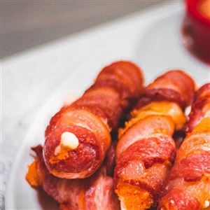 CHEESE-WRAPPED BACON
