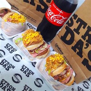 3 STRONDAS DUPLO + REFRIGERANTE 2L