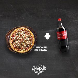 1 PIZZA GIGANTE + REFRIGERANTE 2 LITROS
