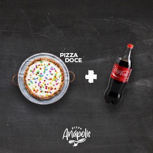 1 PIZZA GRANDE DOCE + 1 REFRIGERANTE 2 LITROS