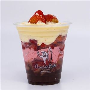 BRIGADEIRO COM MOUSSE DE MORANGO E NINHO - 380 ML