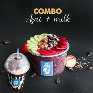AÇAÍ 750ML + MILK SHAKE OVOMALTINE 300ML