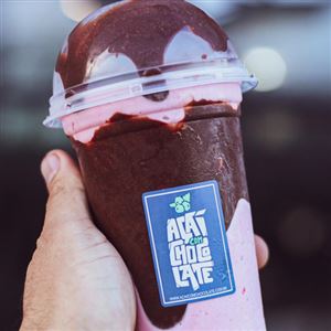 MILK SHAKE MORANGO COM NUTELLA