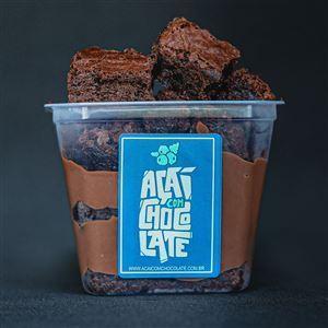 POTINHO DE BROWNIE COM NUTELLA