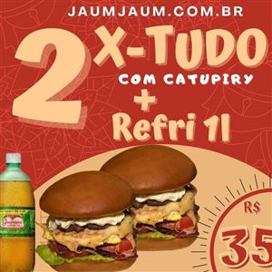 2 X TUDO COM CATUPIRY+ GUARANÁ ANTARCTICA 1L *Promoção*