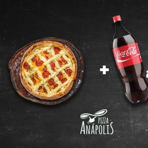 1 PIZZA GIGANTE 35 CM (LINHA CLASSICA ESPECIAL*) + 1 REFRIGERANTE 2 LITROS GRATIS