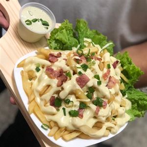FRITAS C/ QUEIJO CREMOSO E BACON