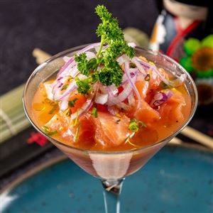 CEVICHE DE SALMÃO